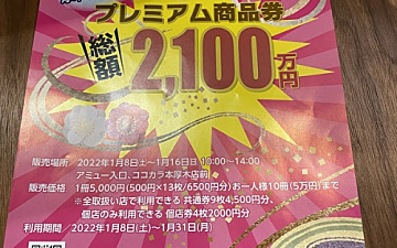 なかいちプレミアム商品券